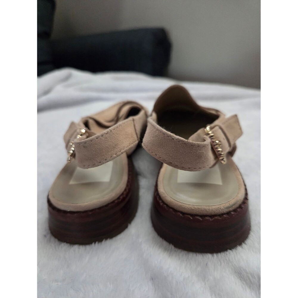 Dolce Vita Beige Suede Slingback Mules - Picture 6 of 6